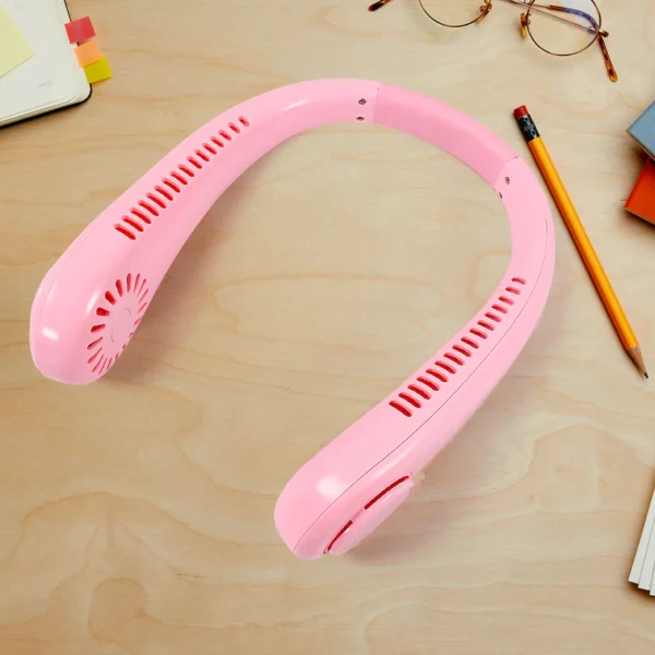 Portable Bladeless Neck Fan – 4000mAh Rechargeable USB Cooling Fan