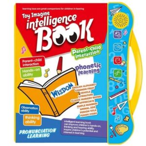61xAOm35YML Musical Intelligence Learning Book for Kids (1–7 Years) | Alphabet, Numbers, Shapes & Phonics Sound | Interactive Talking Educational Toy | Touch & Music Activity Book