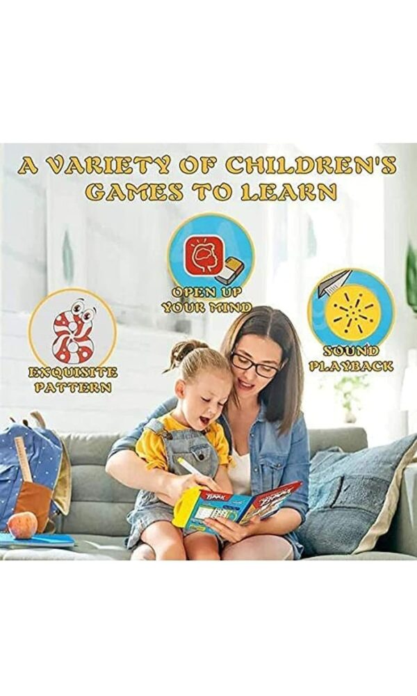 Musical Intelligence Learning Book for Kids (1–7 Years) | Alphabet, Numbers, Shapes & Phonics Sound | Interactive Talking Educational Toy | Touch & Music Activity Book